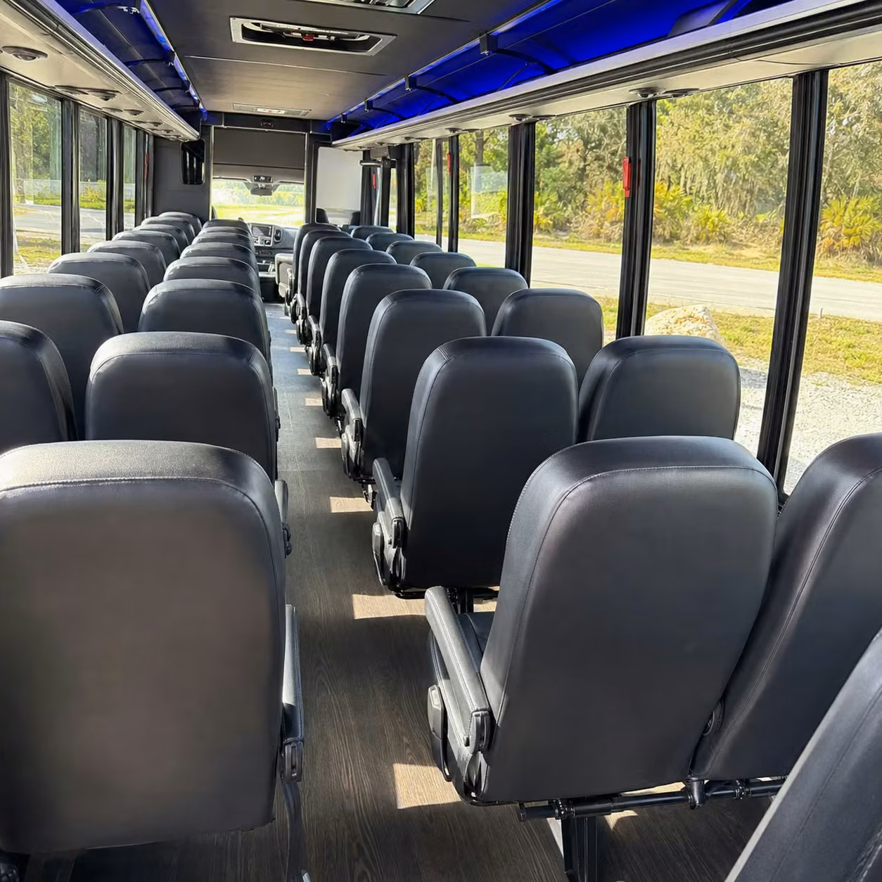 30 passenger minibus inside