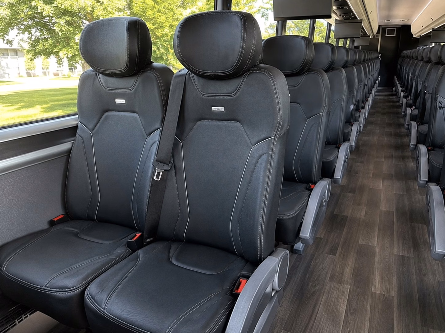 oxnard charter bus rental interior