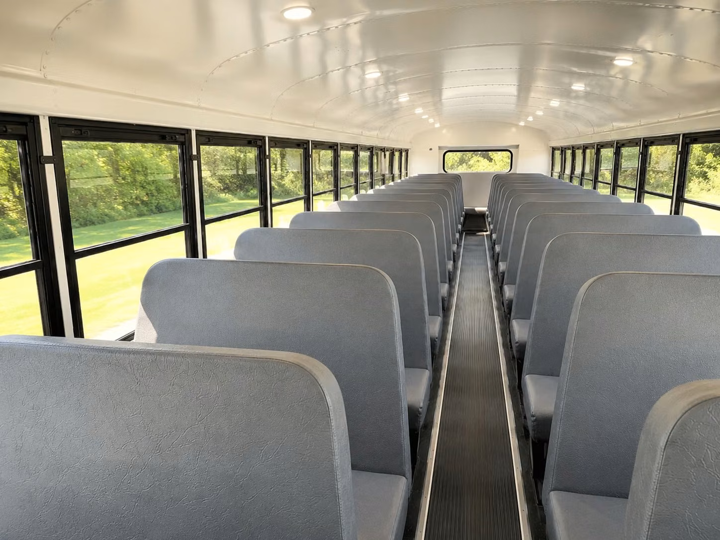 school bus inside