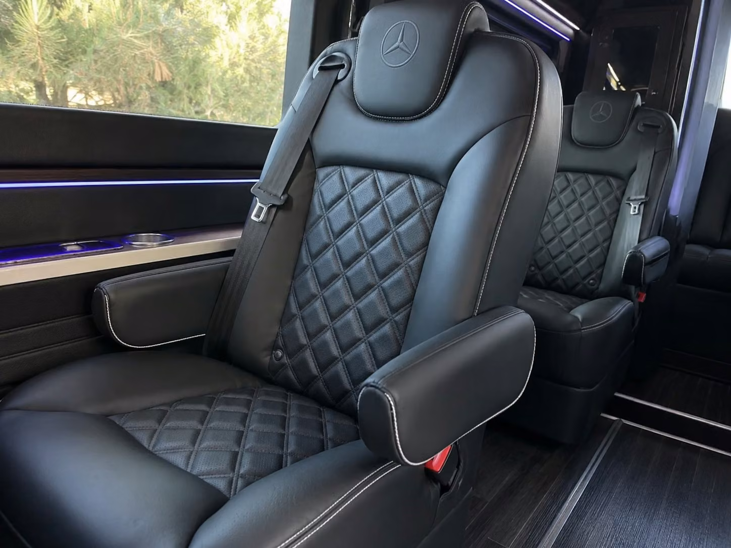 sprinter van with driver inside