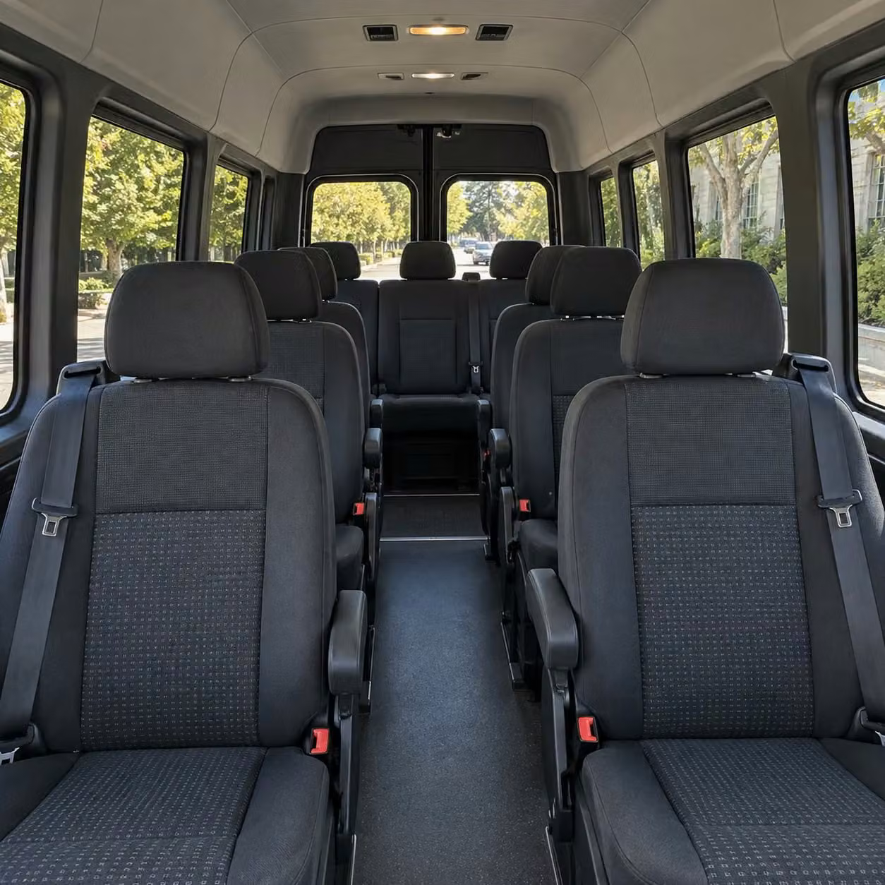 sprinter van with driver interior
